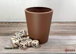 Flexible Dice Cup Brown CHX89009